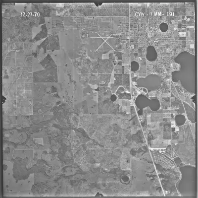 Avon Park from the air, 27 December 1970