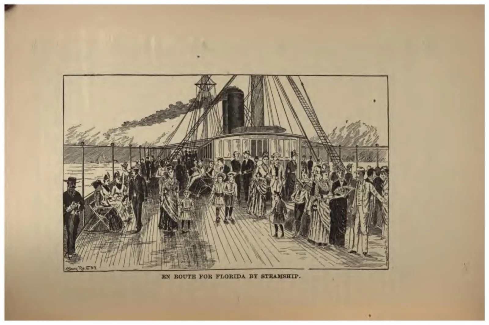 En Route for Florida by Steamship (Crosby, 1887)