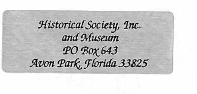 The First Hundred Years of Avon Park, Florida, page 2, figure 1