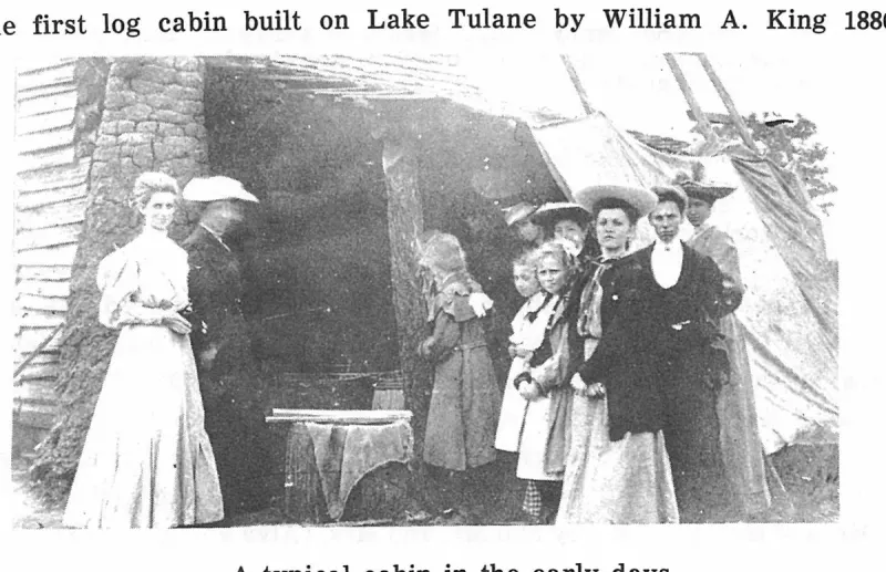 A typical cabin in the early days
