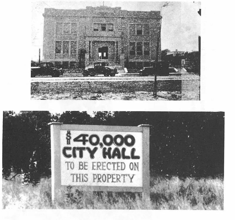 THE NEW CITY HALL as it looked April 6, 1929