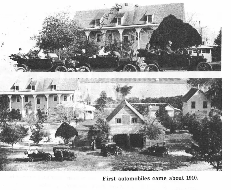 First automobiles came about 1910