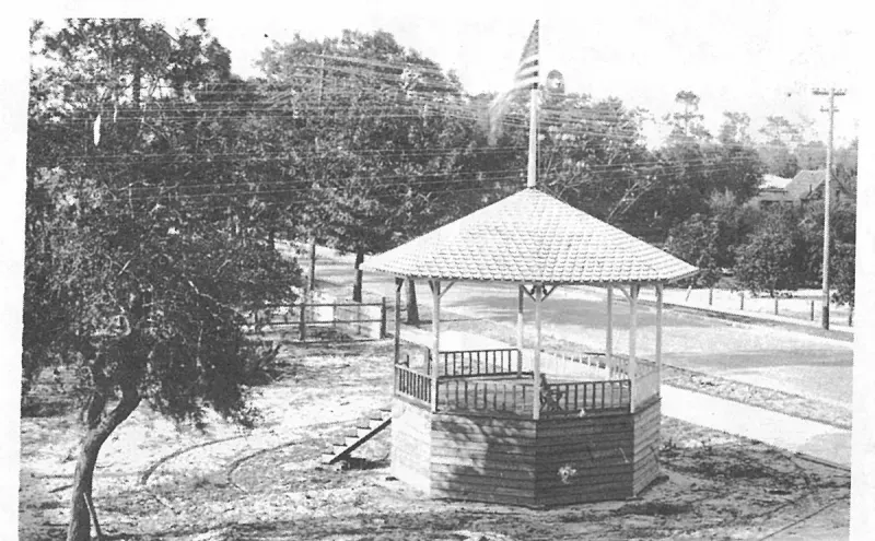 The bandstand after it was moved in 1912