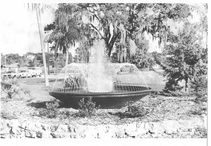Newest addition to the Mall is this water fountain in front of Badcock Home Furnishing store