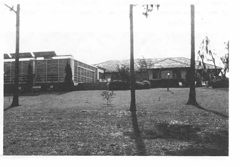 The home of Mr. and Mrs. C. R. Melear, built on the south side of Lake Lotela is one of the newest large