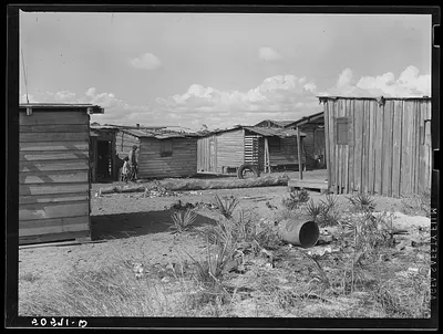 Sawmill workers' homes in Childs, Florida, 1939