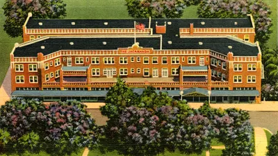 The Hotel Jacaranda from the air, 1937
