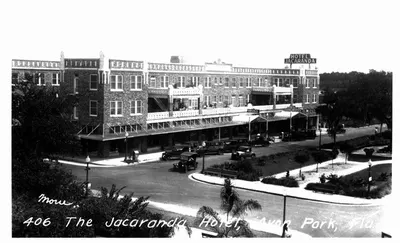 The Jacaranda Hotel, on a real-photo postcard