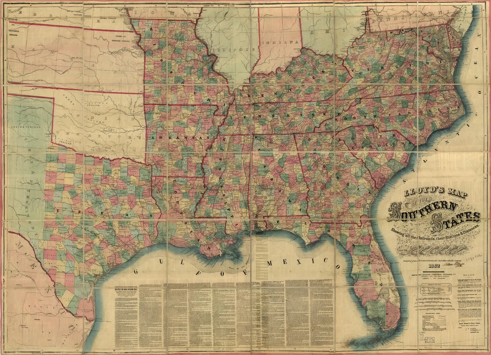 The Rand-McNally indexed county and township pocket map and shippers' guide of Florida