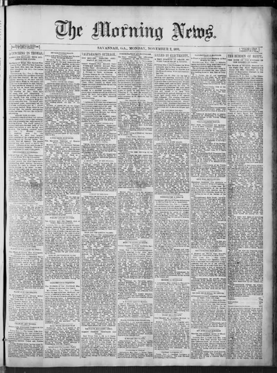 Savannah Morning News Florida Development Company Incorporation Notice